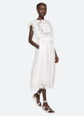 White Eleannora Midi Dress | Sea New York