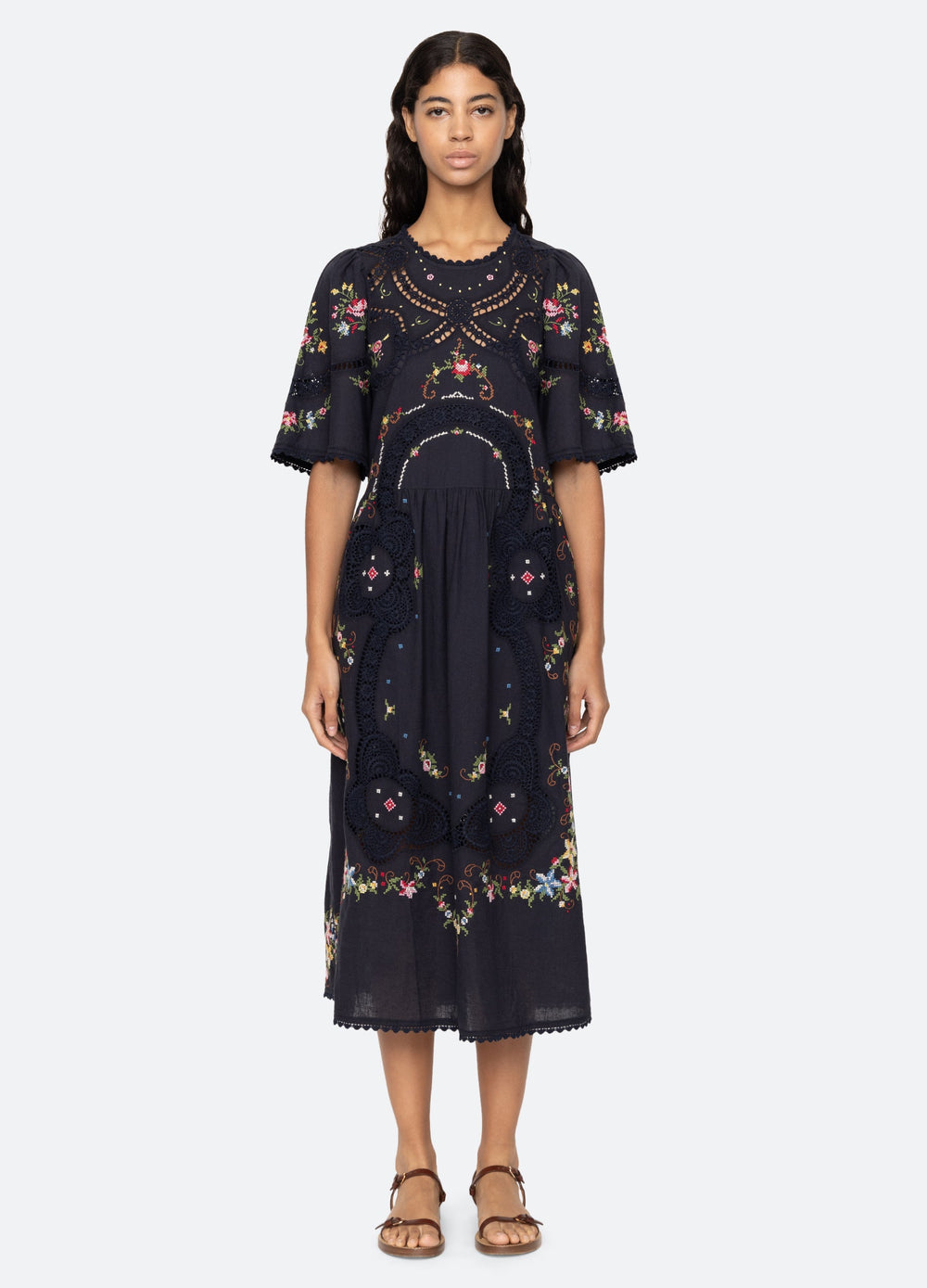 Navy Edwina S/S Dress | Sea New York