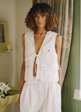 Cream Lois Vest | Sea New York