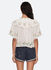 Cream Serafina S/S Top | Sea New York