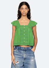 Green Eliza Top | Sea New York