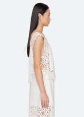 White Leila Top | Sea New York