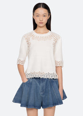 Cream Leila Sweater | Sea New York