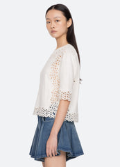 Cream Leila Sweater | Sea New York