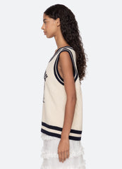Cream Maren Vest | Sea New York