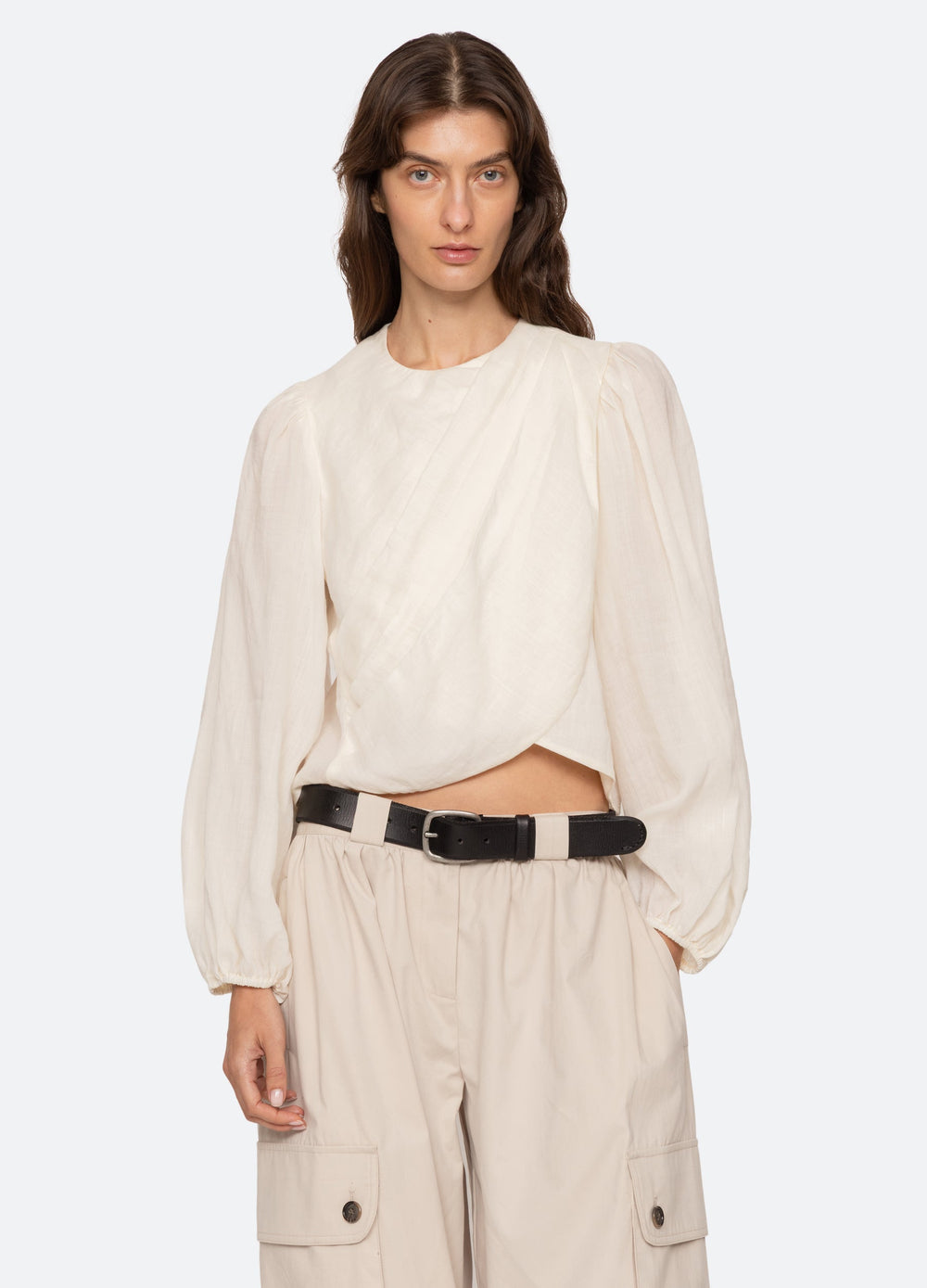 Cream Solene L/S Top | Sea New York