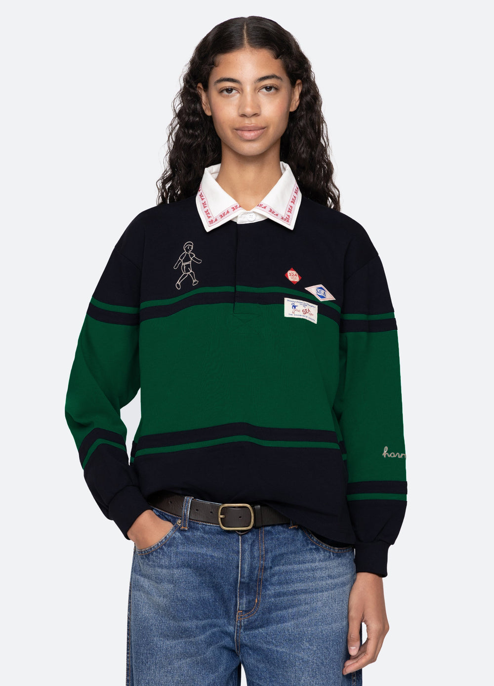 Multi Carolyn L/S Rugby Shirt | Sea New York