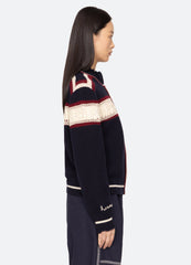 Multi Hester Zip Cardigan | Sea New York