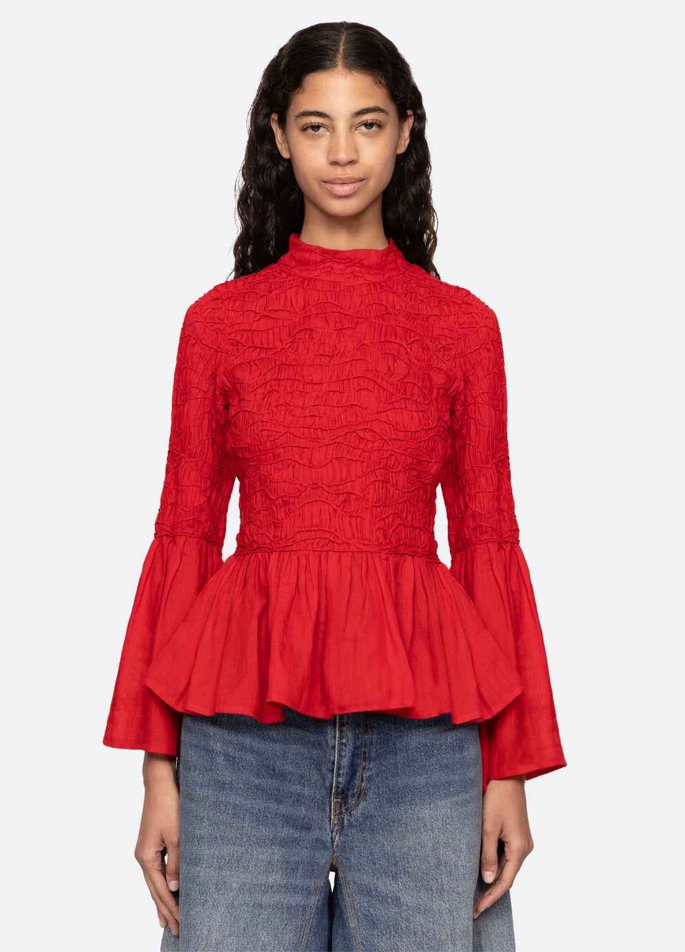 Red Imogen L/S Top | Sea New York