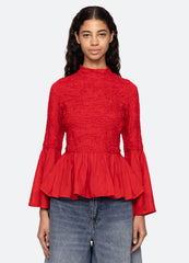 Red Imogen L/S Top | Sea New York