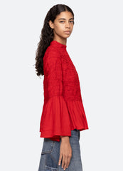 Red Imogen L/S Top | Sea New York