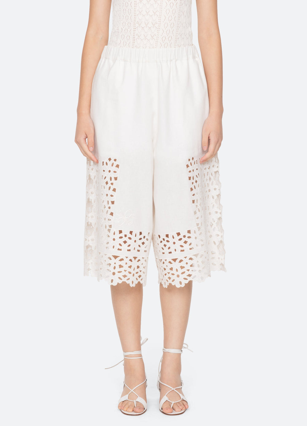 White Leila Culottes | Sea New York