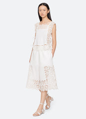 White Leila Culottes | Sea New York