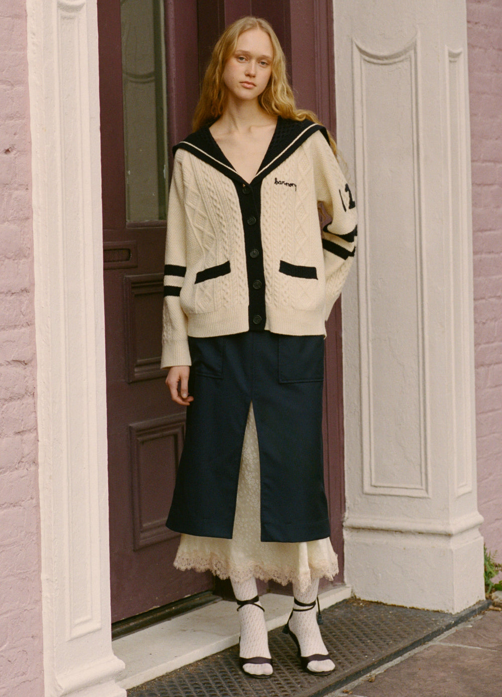 Navy Fiora Skirt | Sea New York