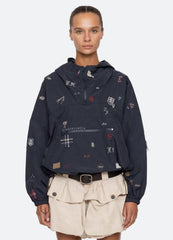 Navy Claira Windbreaker | Sea New York
