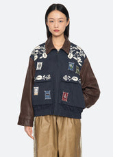 Navy Georgie Combo Jacket | Sea New York
