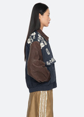 Navy Georgie Combo Jacket | Sea New York