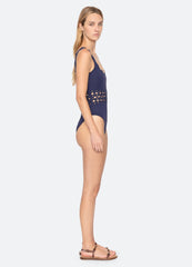 Navy Leila One Piece | Sea New York