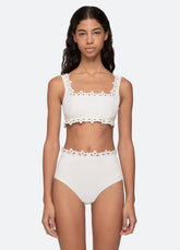 White Leila Bikini Top | Sea New York