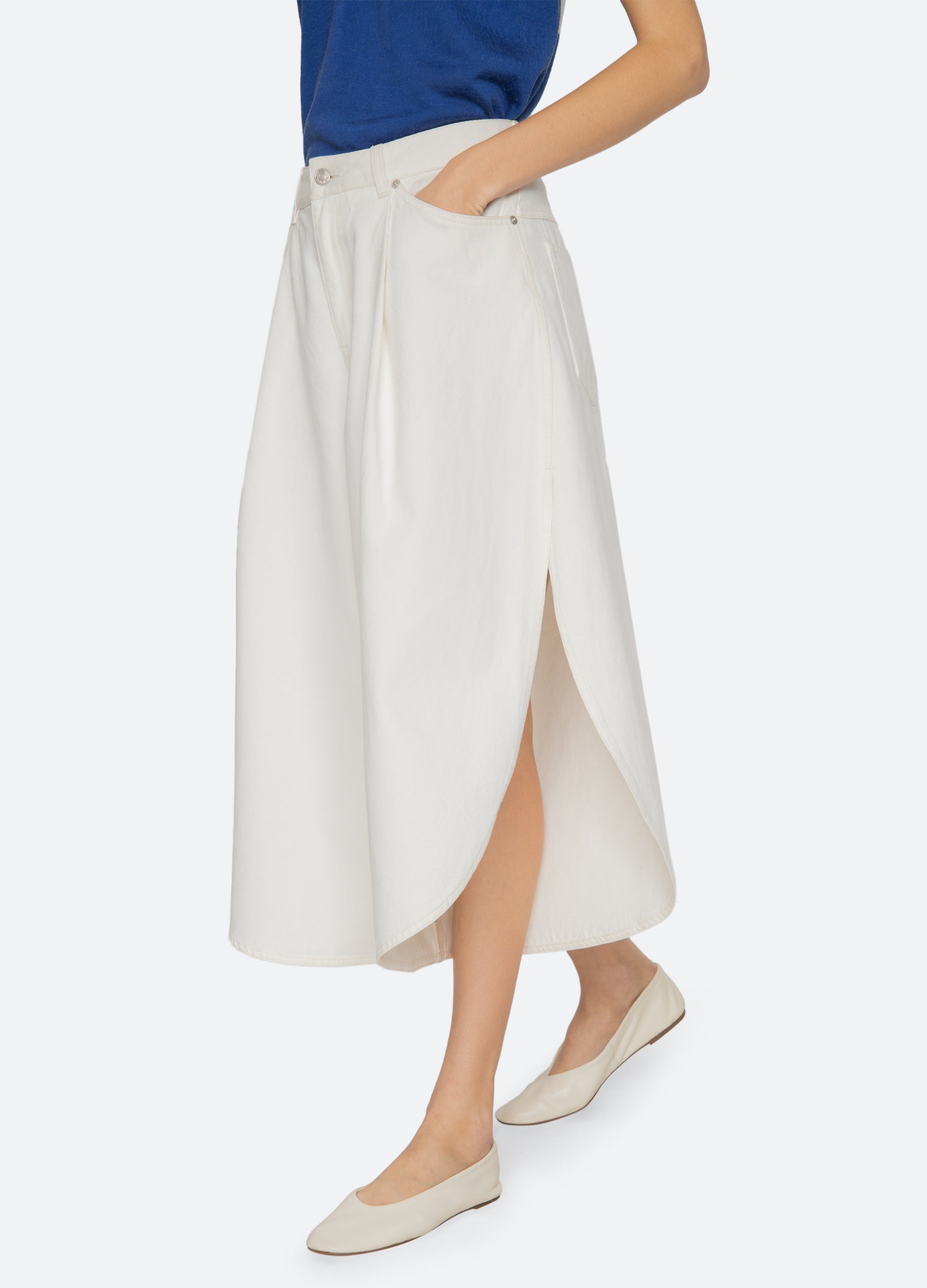 White Milene Culottes | Sea New York