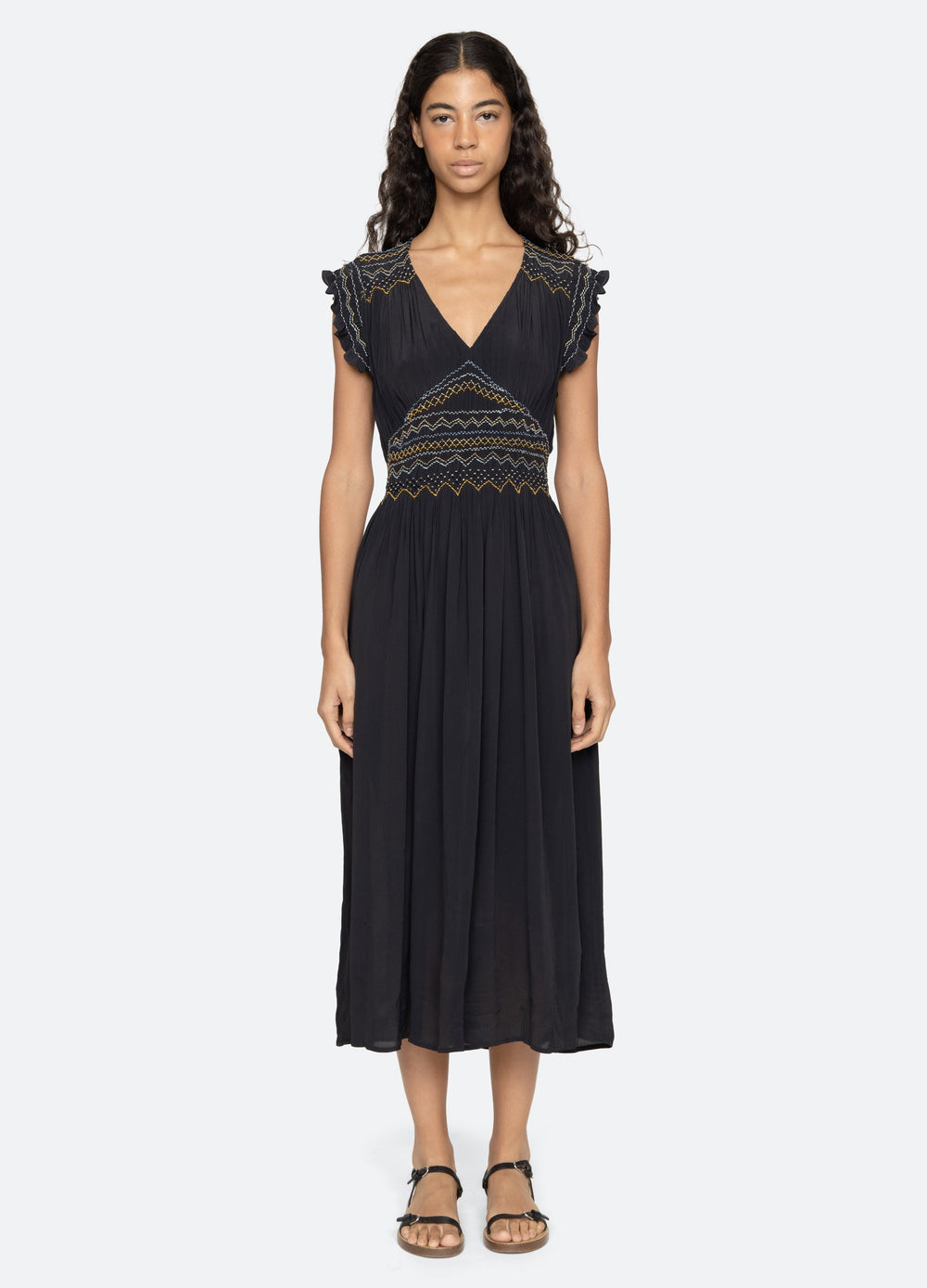 Navy Anthonia Dress | Sea New York
