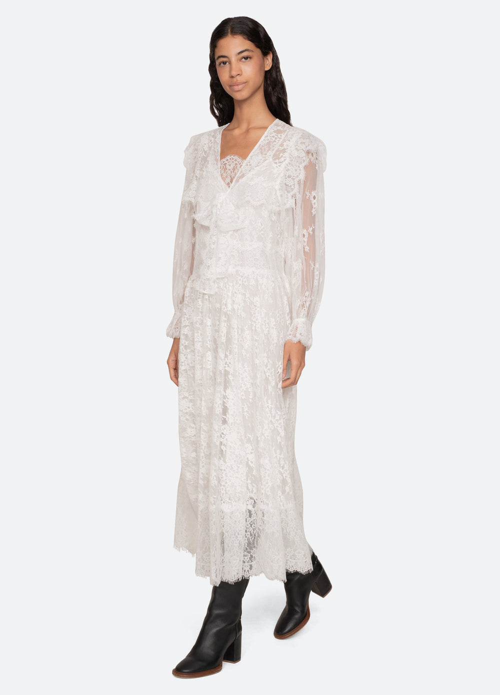 White Holden L/S Dress | Sea New York
