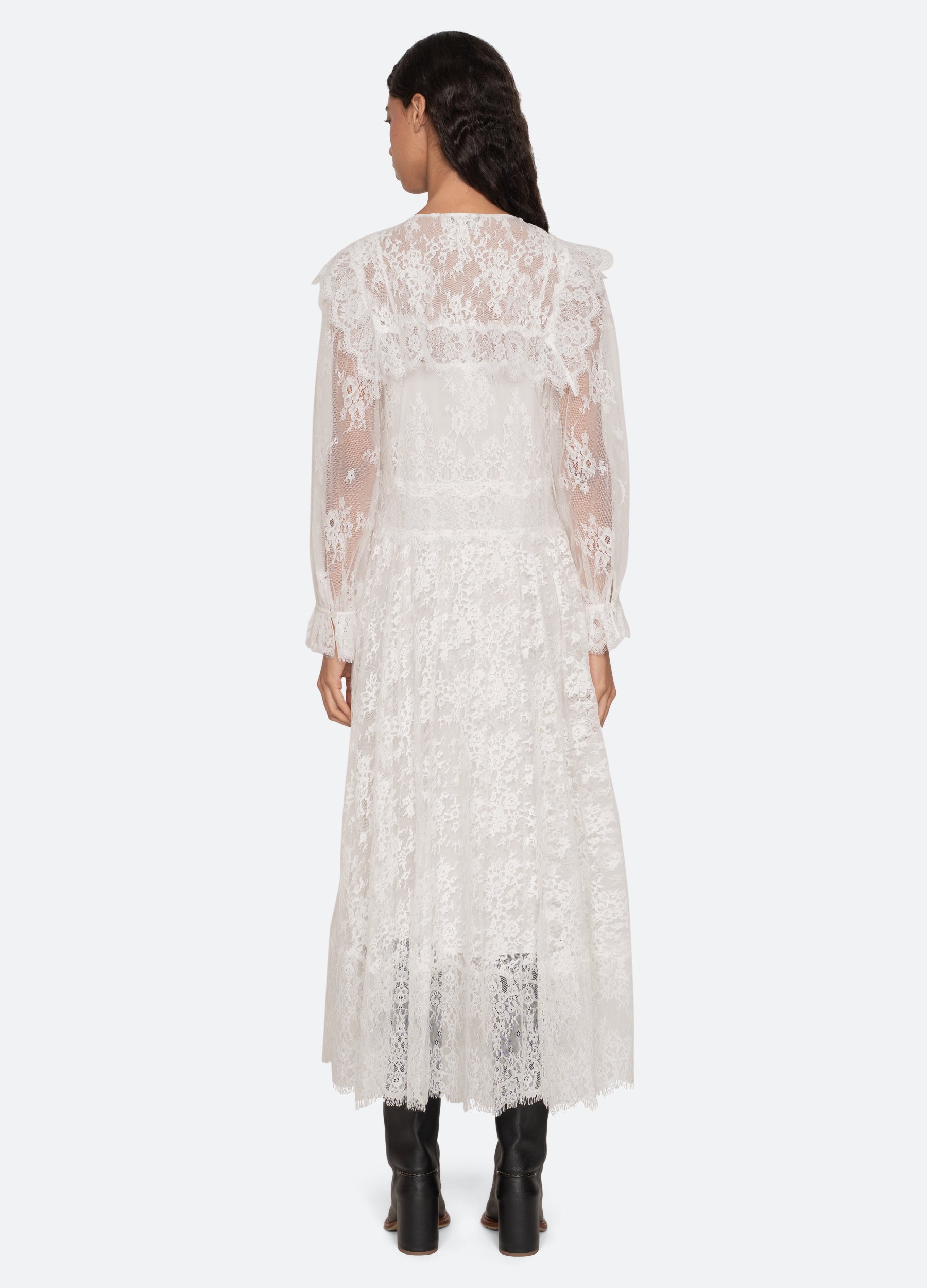 White Holden L/S Dress | Sea New York