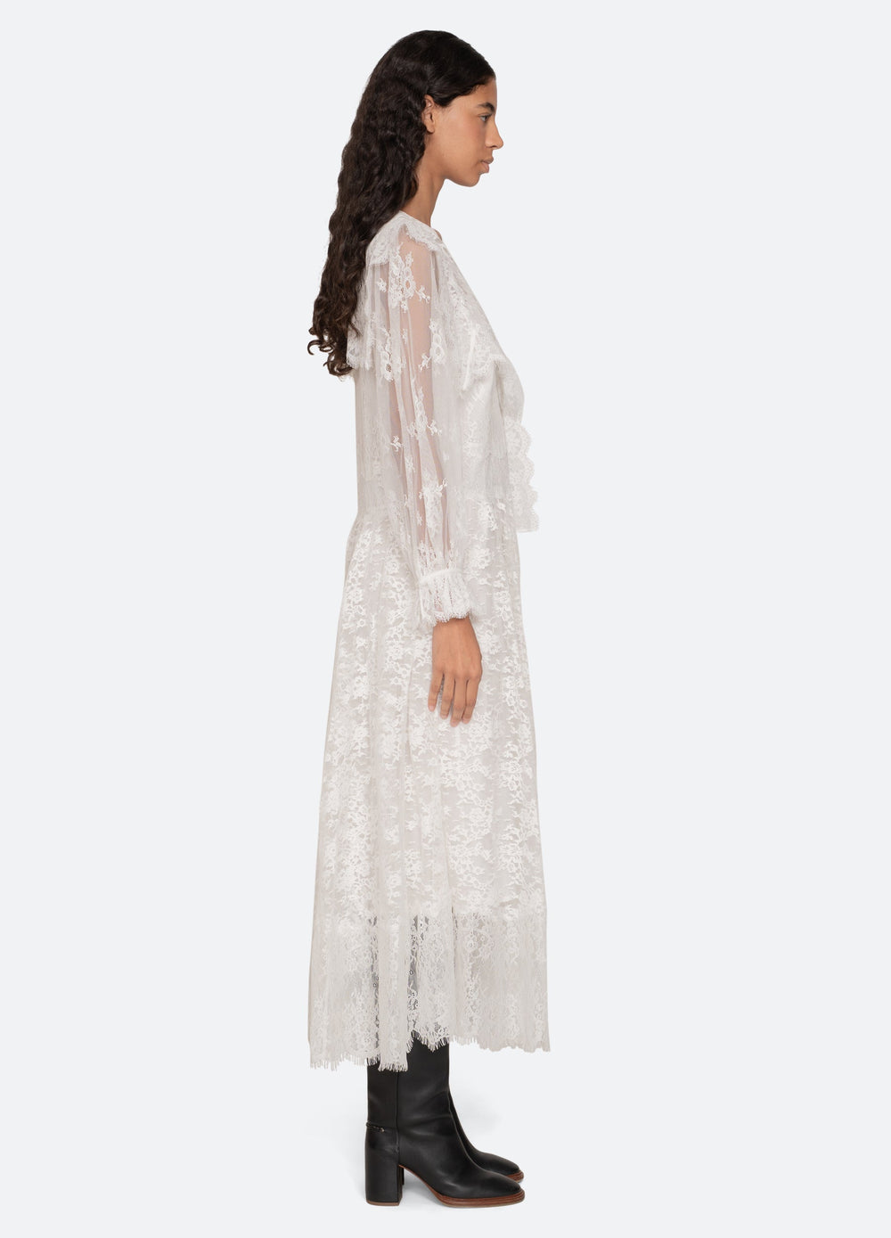 White Holden L/S Dress | Sea New York