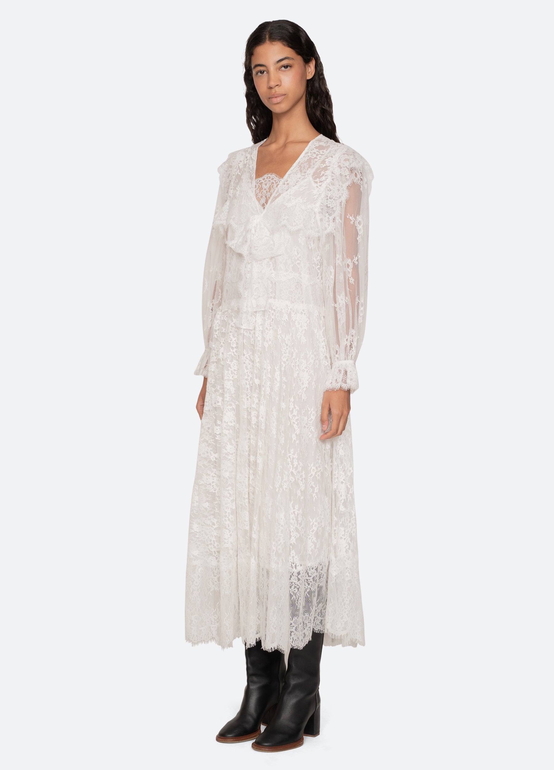 White Holden L/S Dress | Sea New York