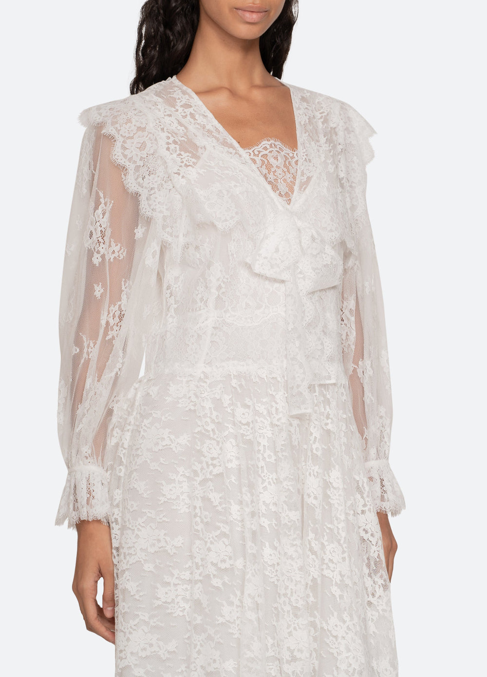 White Holden L/S Dress | Sea New York