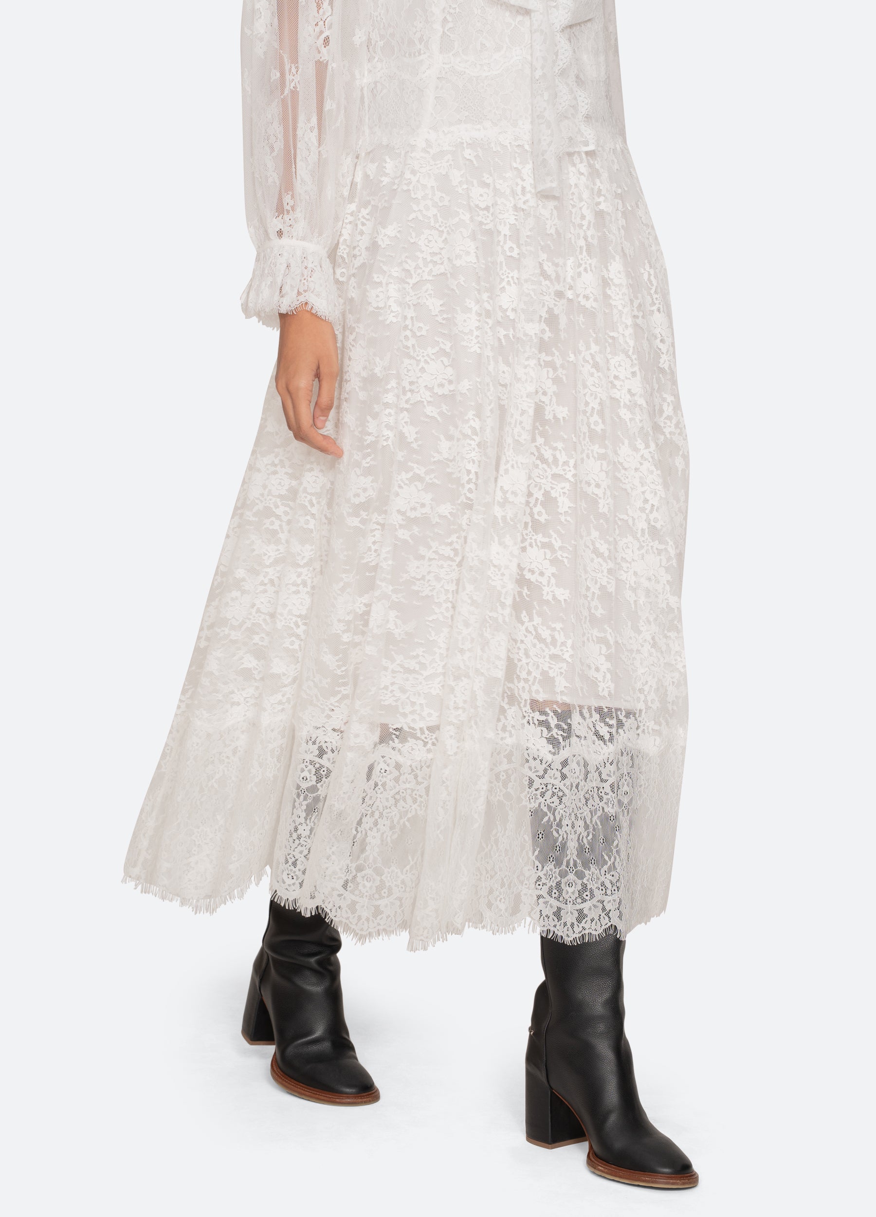 White Holden L/S Dress | Sea New York