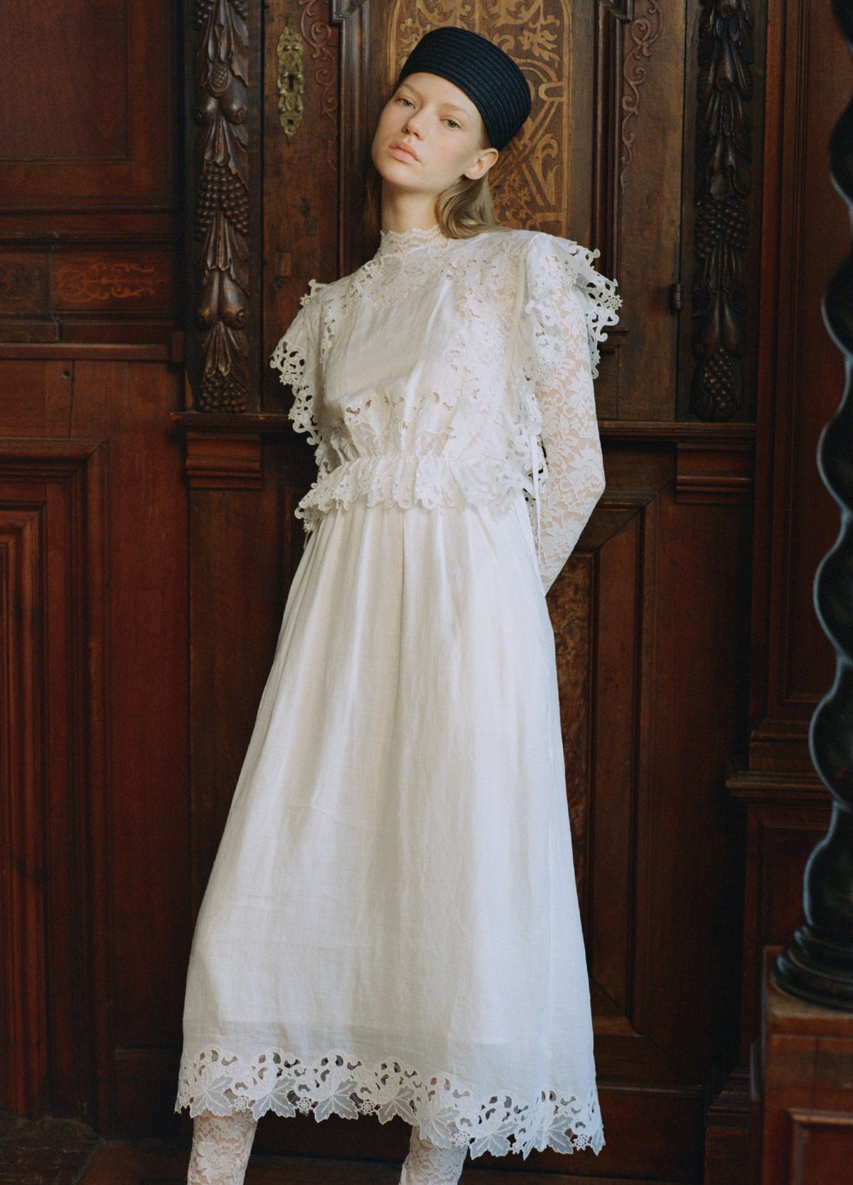 White Eleannora Midi Dress | Sea New York
