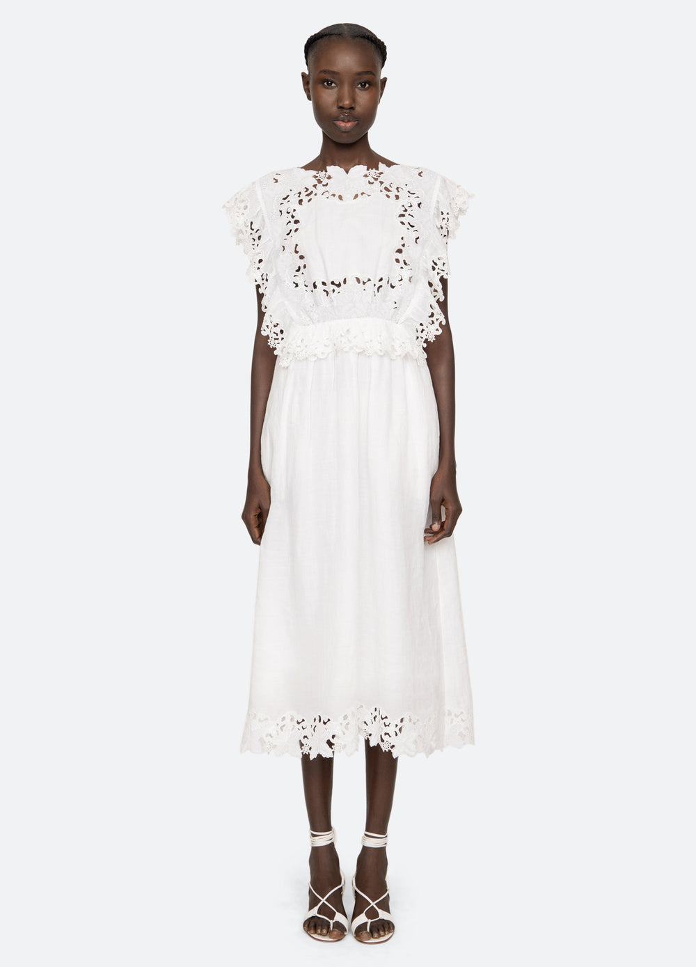 White Eleannora Midi Dress | Sea New York
