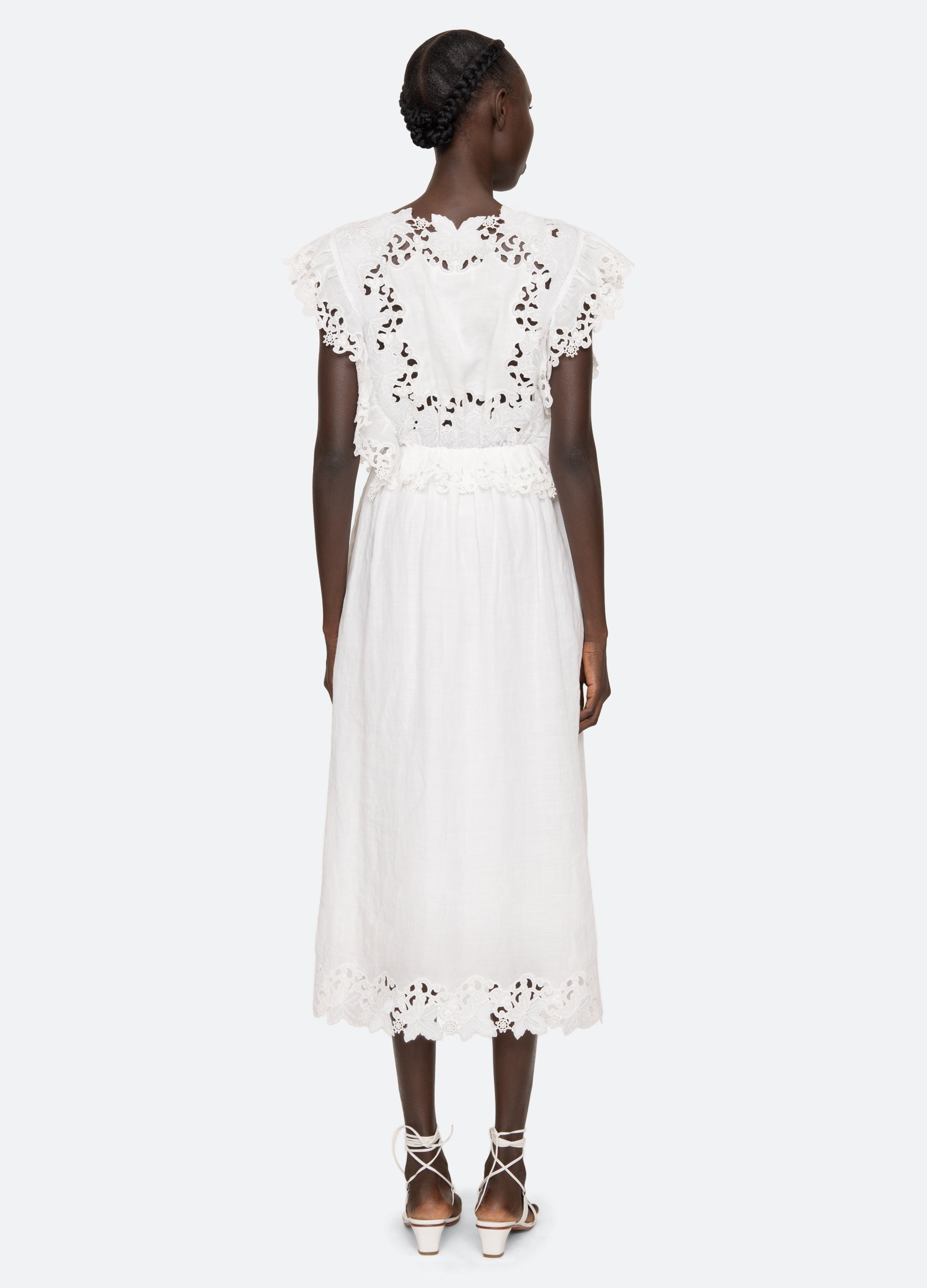 White Eleannora Midi Dress | Sea New York