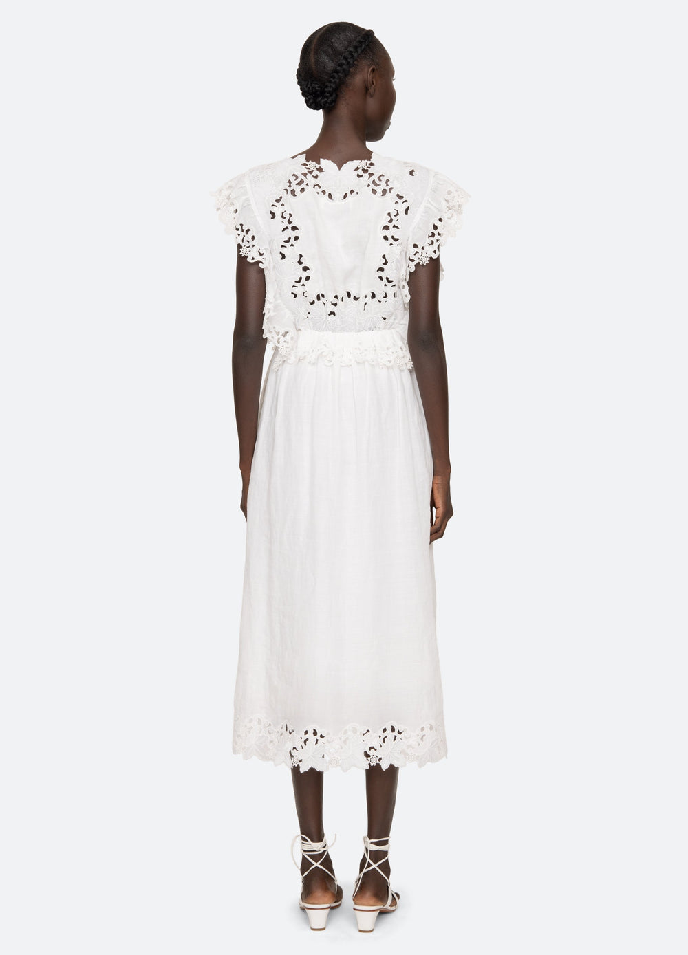 White Eleannora Midi Dress | Sea New York