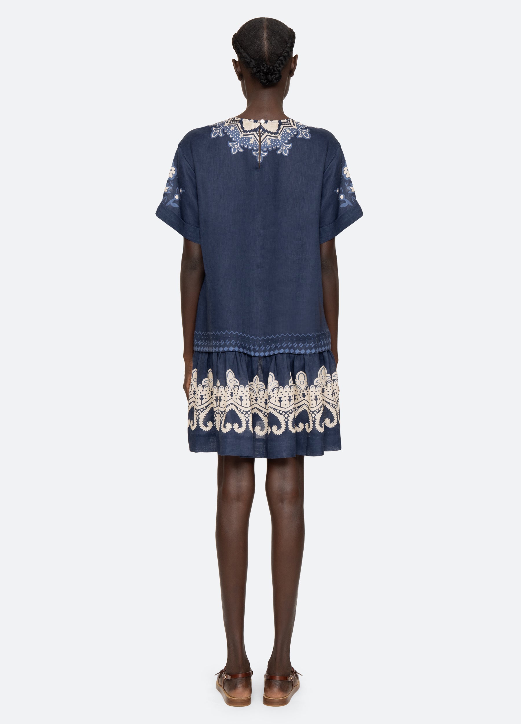Navy Emelina S/S Dress | Sea New York