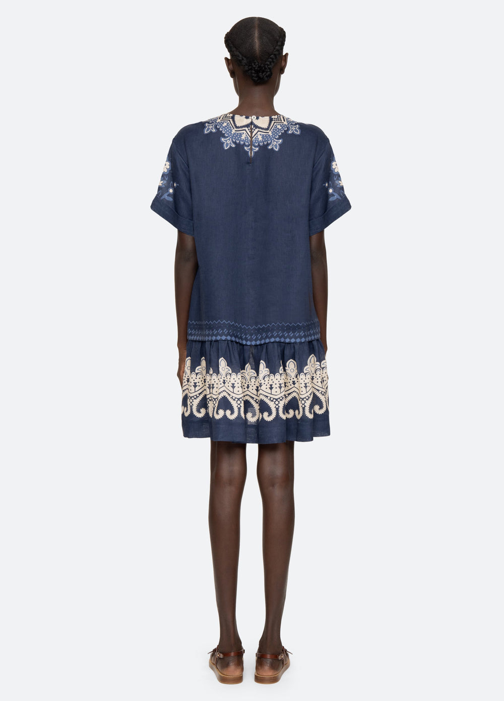 Navy Emelina S/S Dress | Sea New York