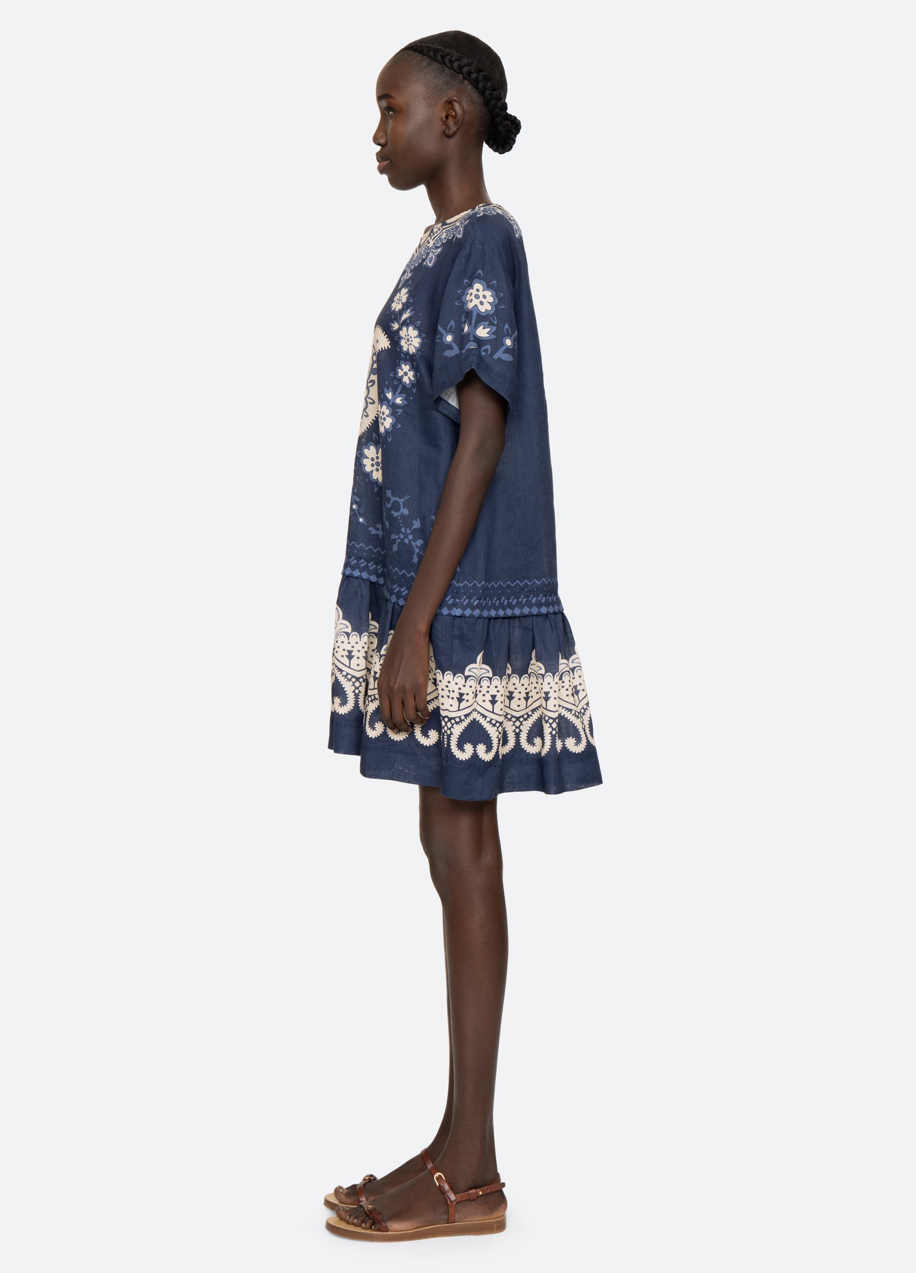 Navy Emelina S/S Dress | Sea New York