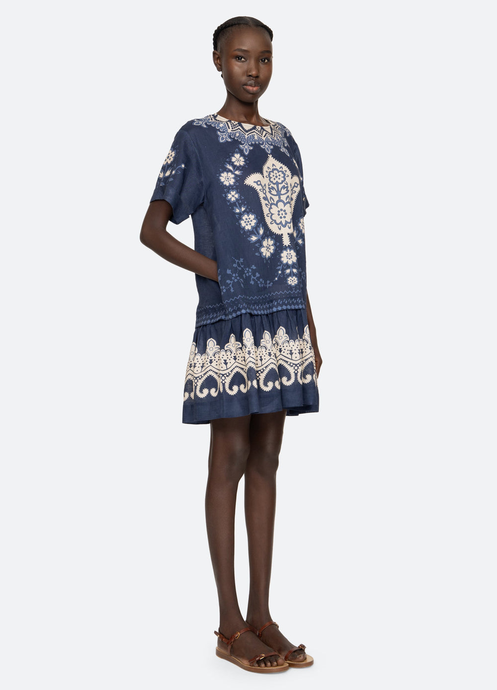 Navy Emelina S/S Dress | Sea New York