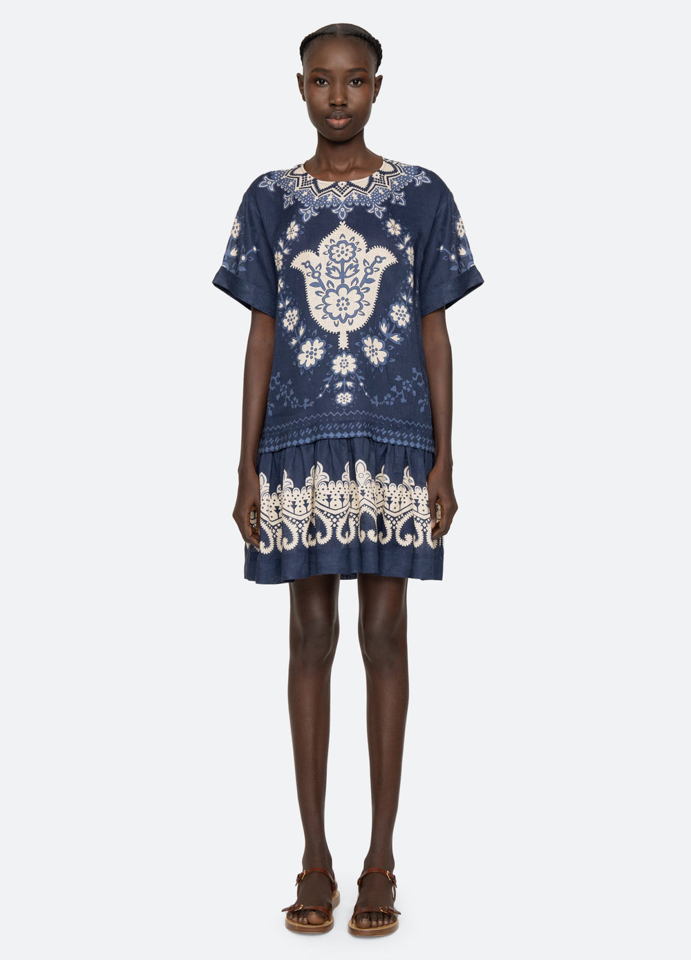 Navy Emelina S/S Dress | Sea New York