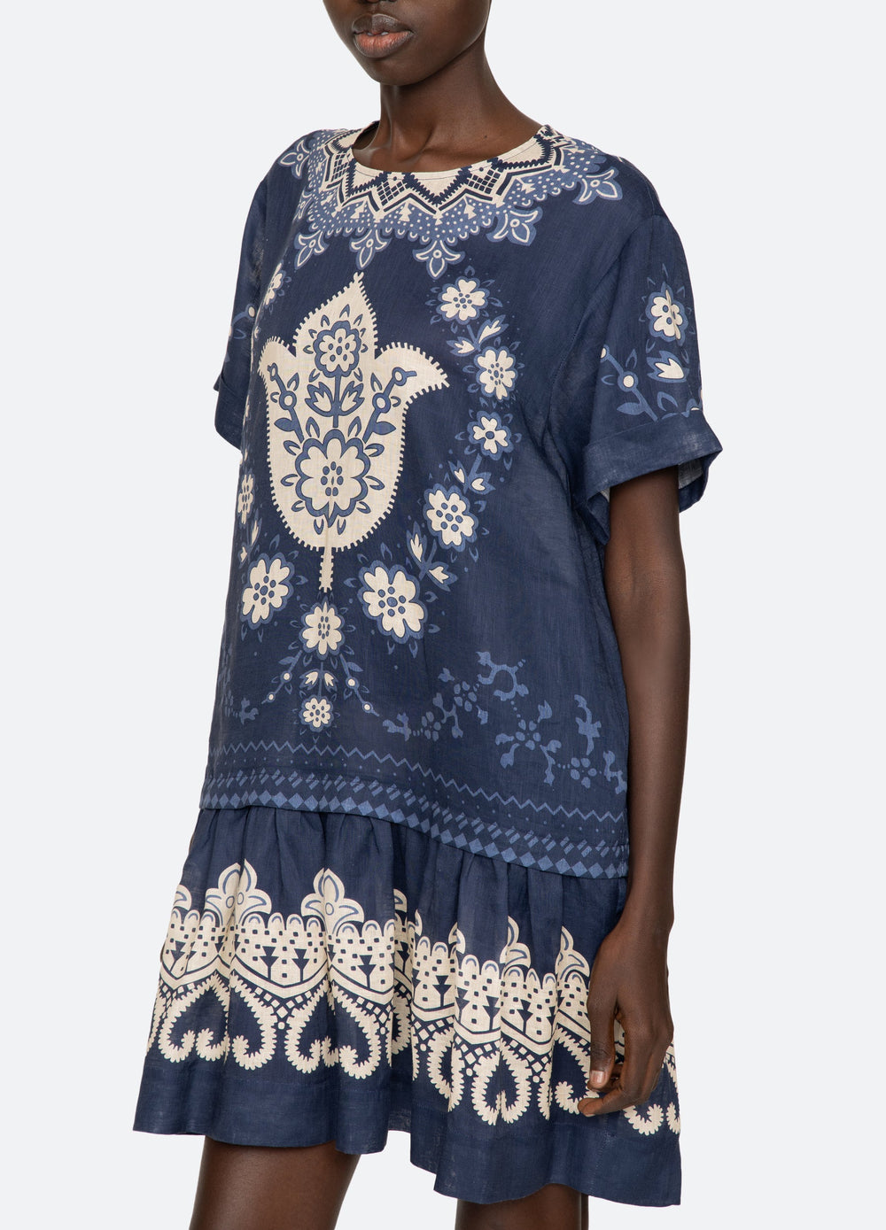 Navy Emelina S/S Dress | Sea New York