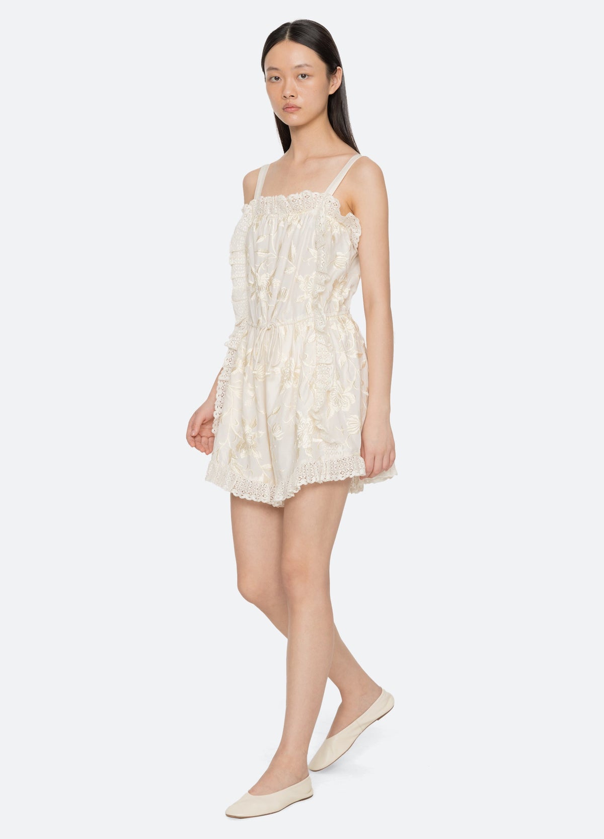 Cream Alina Romper | Sea New York