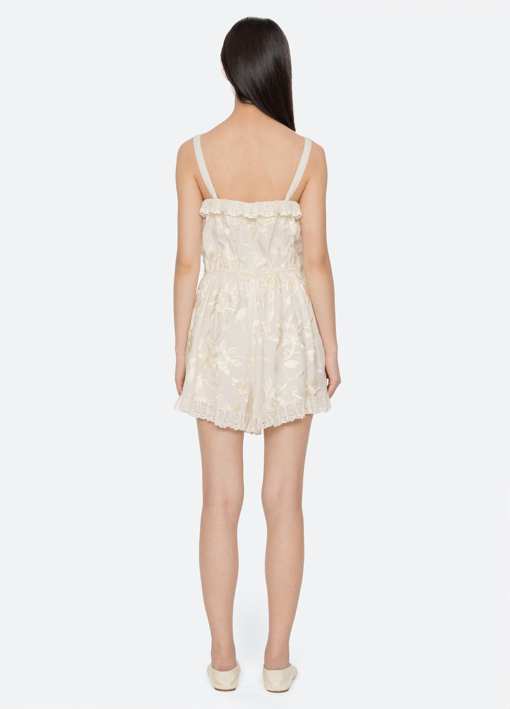 Cream Alina Romper | Sea New York