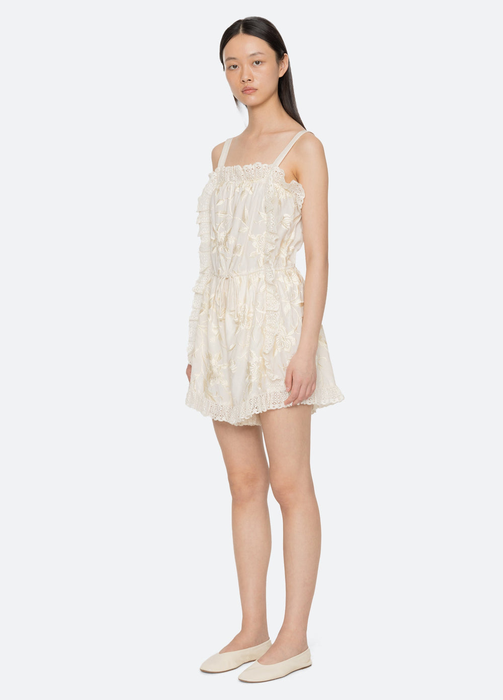 Cream Alina Romper | Sea New York