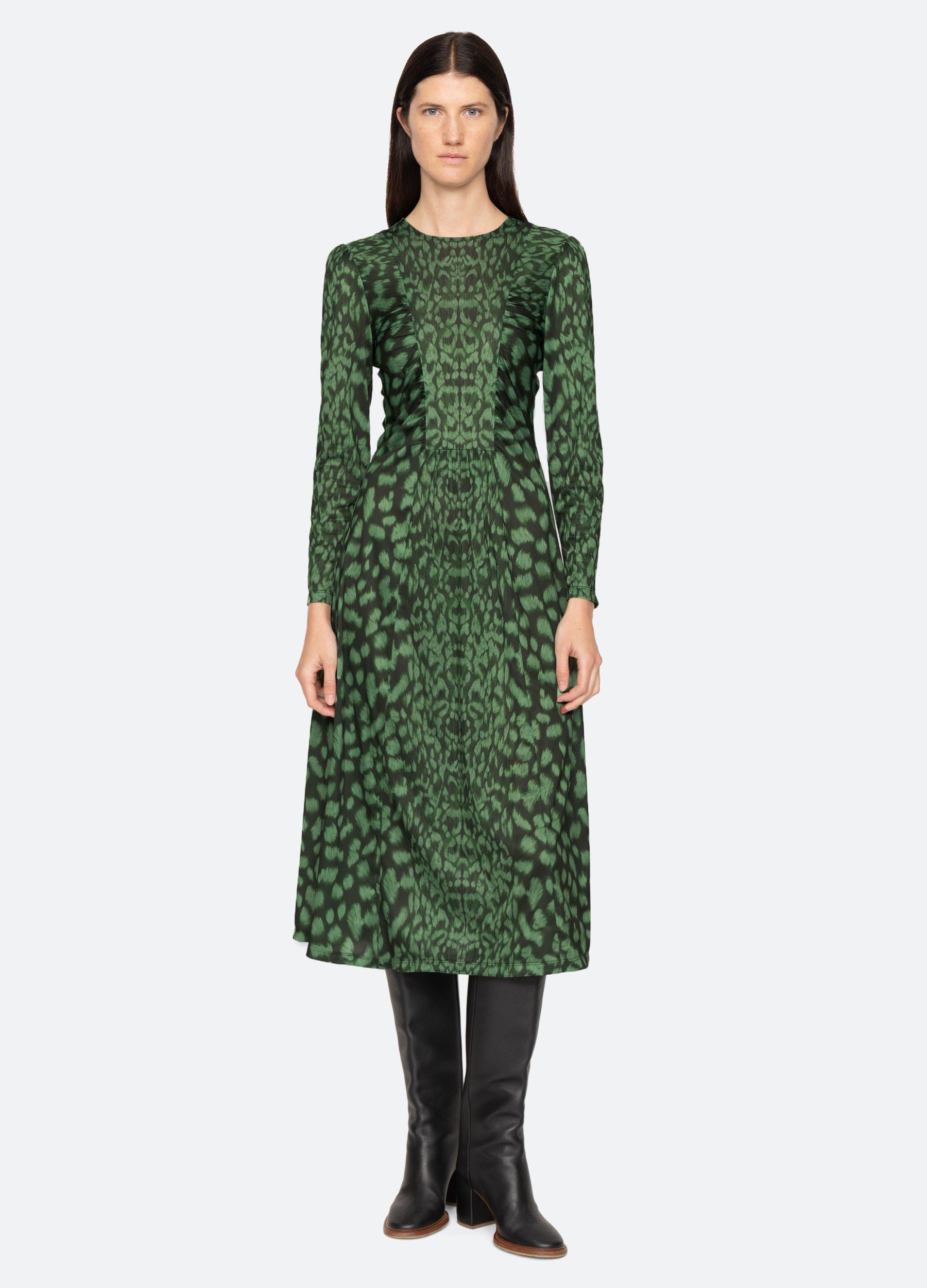 Green Claude L/S Dress | Sea New York
