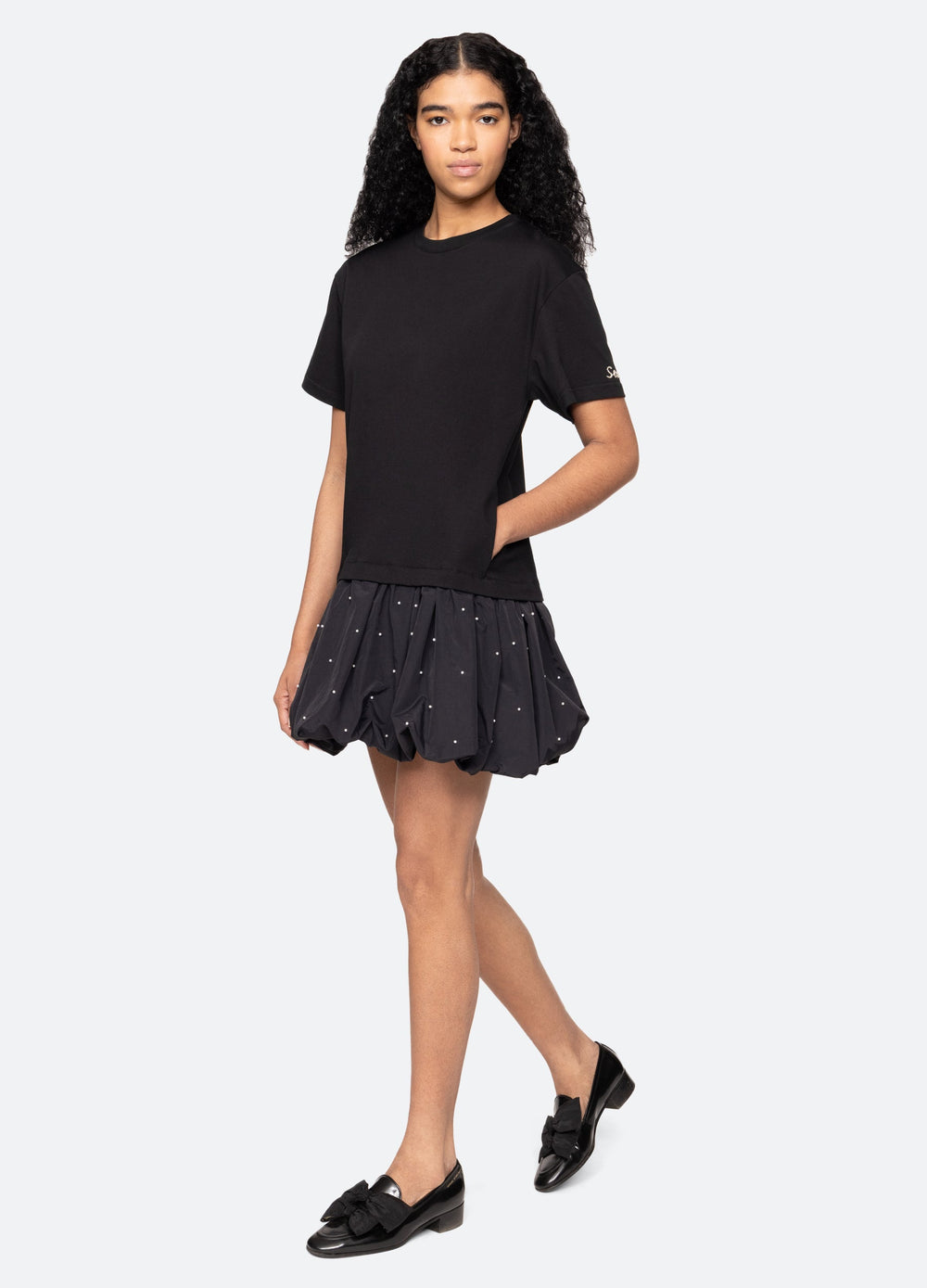 Black Alberta Combo Dress | Sea New York