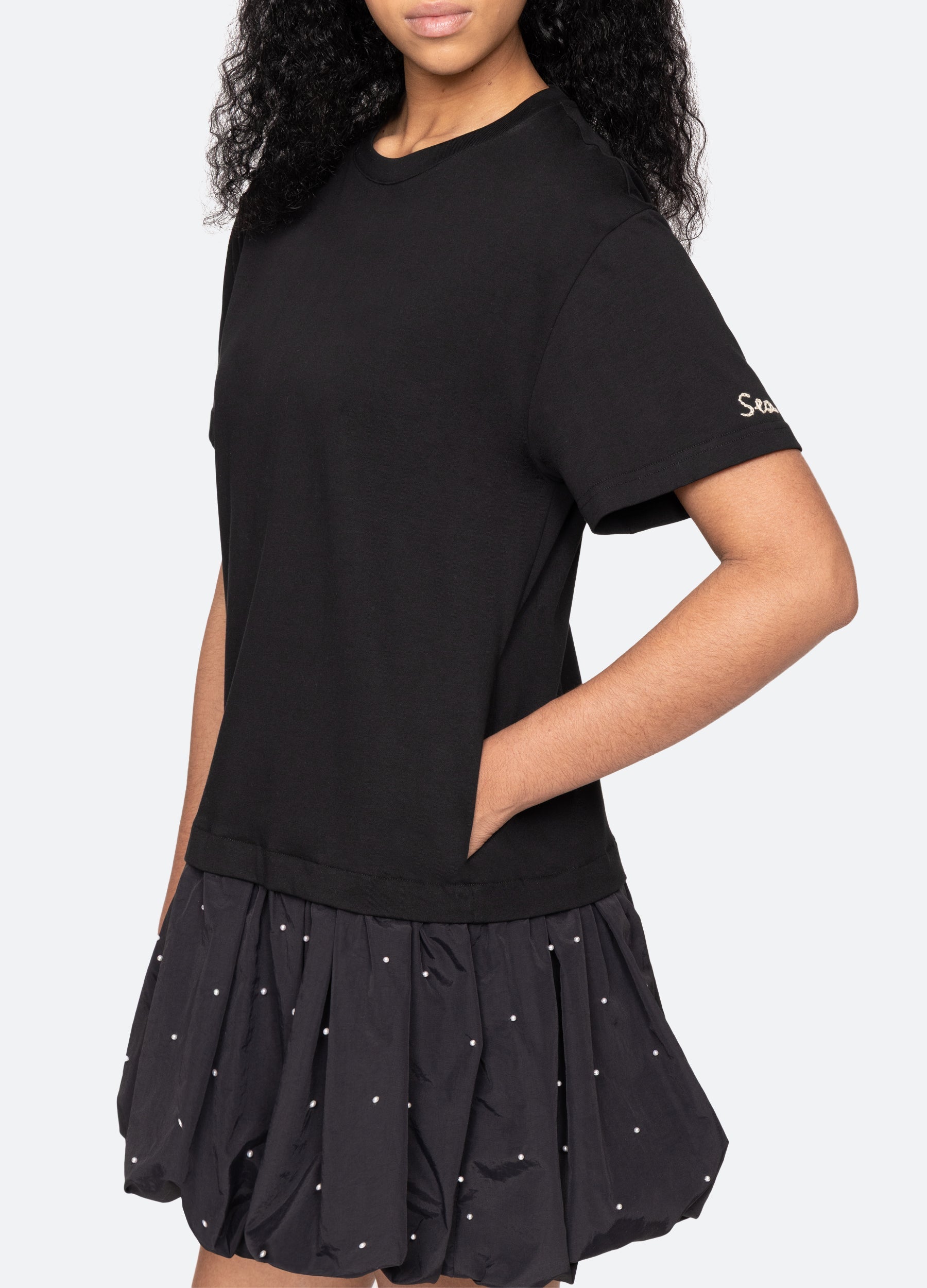 Black Alberta Combo Dress | Sea New York