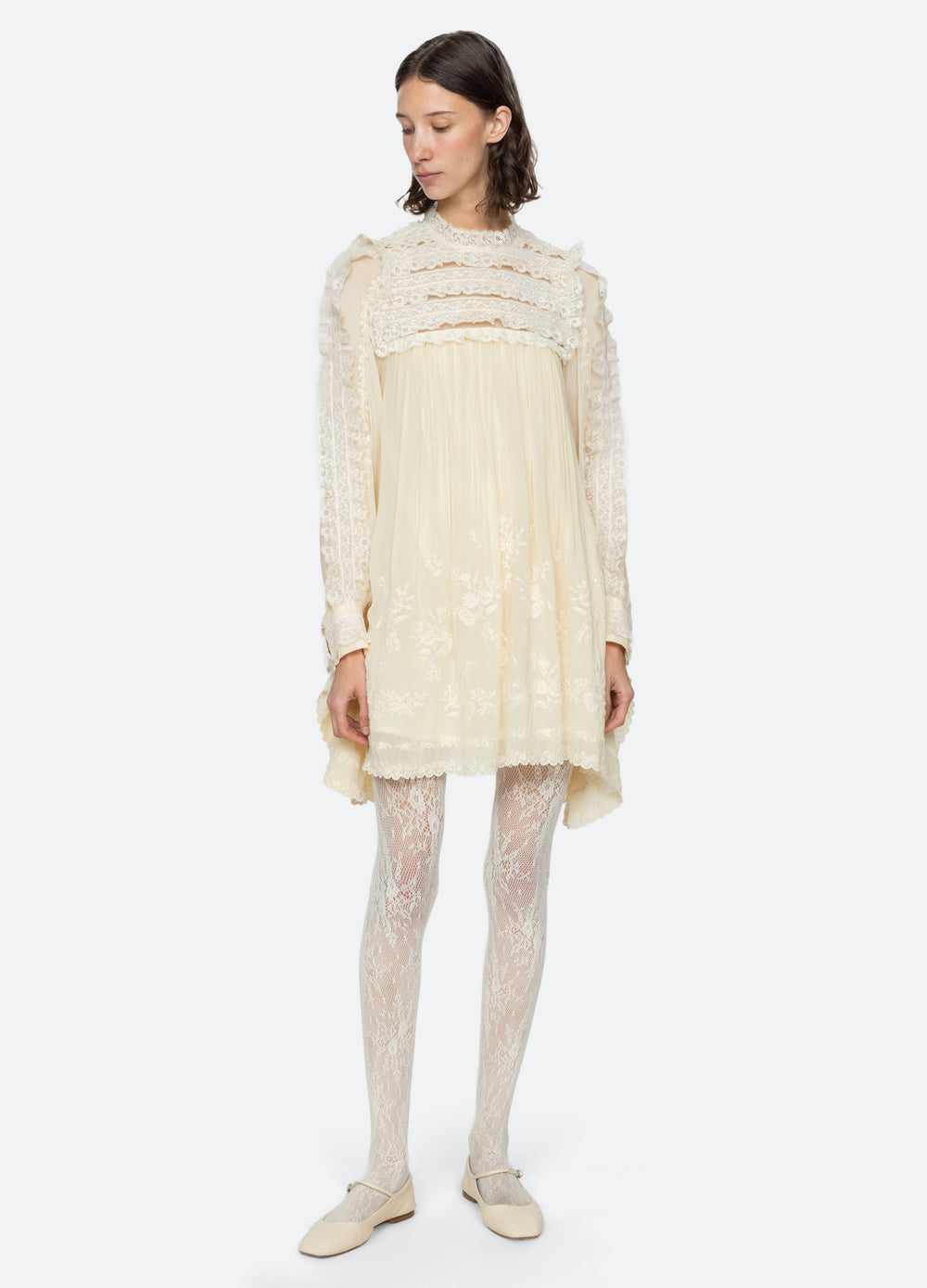 Cream Ayda Dress | Sea New York
