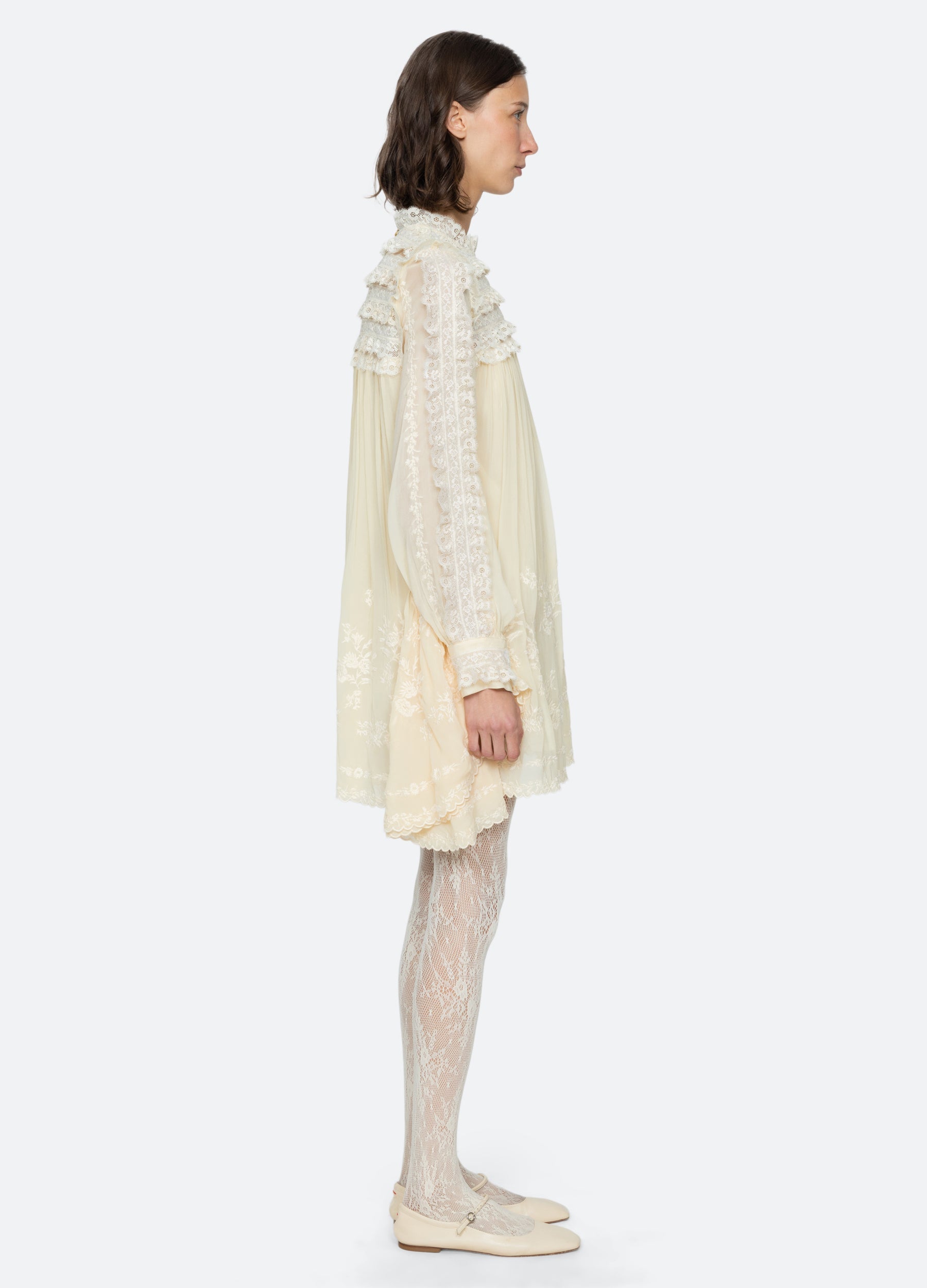 Cream Ayda Dress | Sea New York