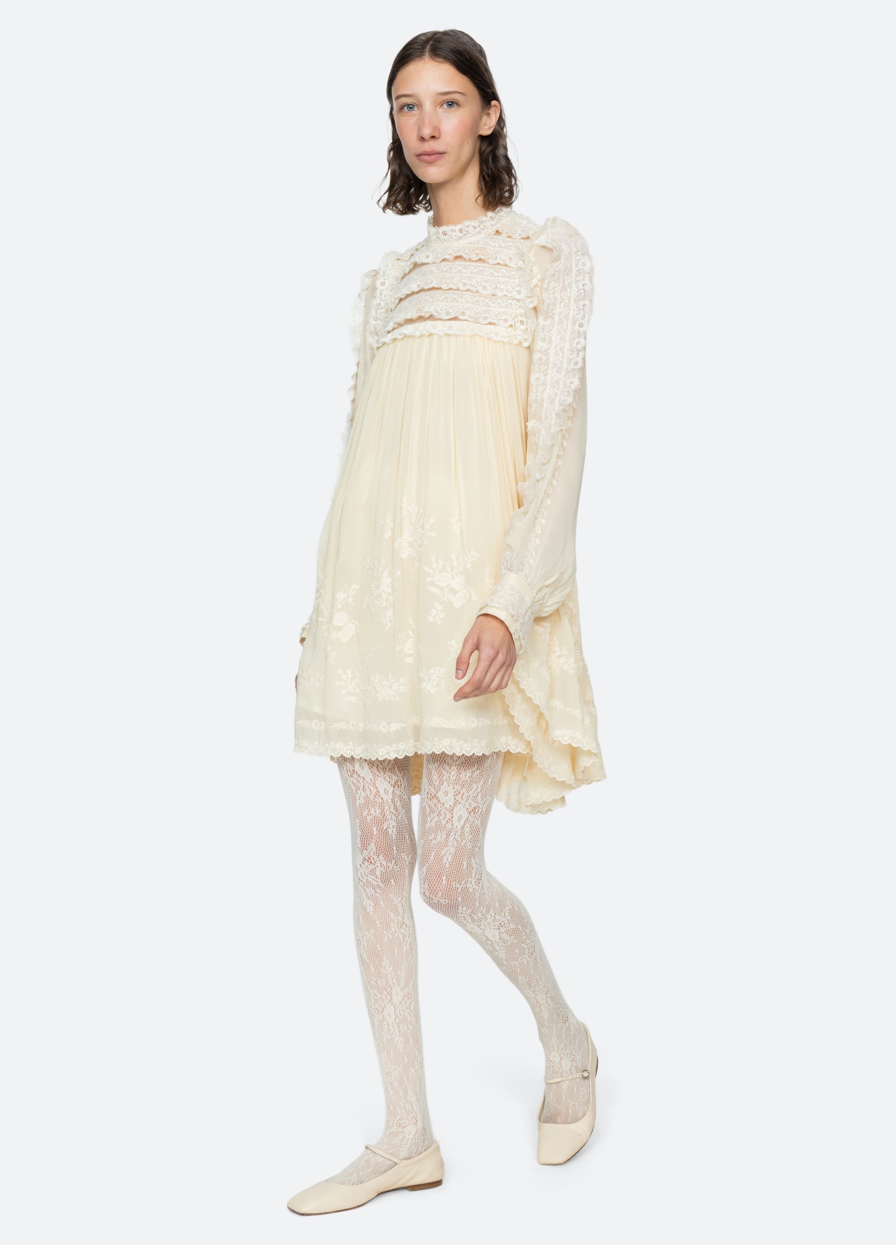 Cream Ayda Dress | Sea New York